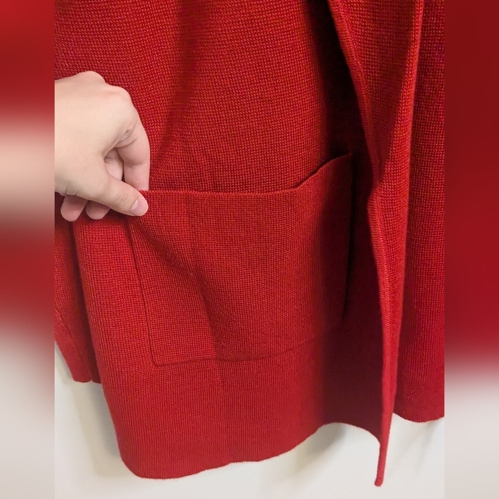 Ricki's Red Sweater Knit Blazer - size L - Picture 4 of 8